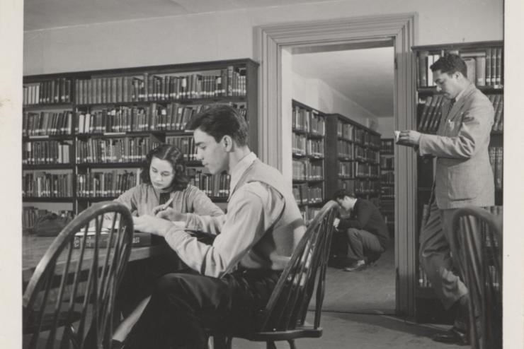 Vintage library photo