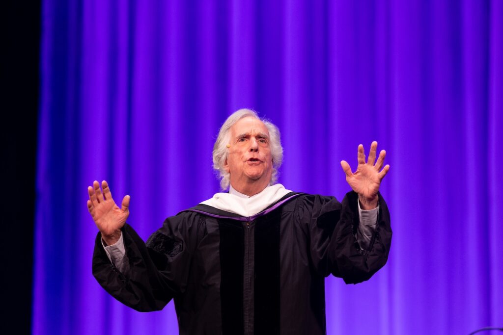 Henry Winkler speaks